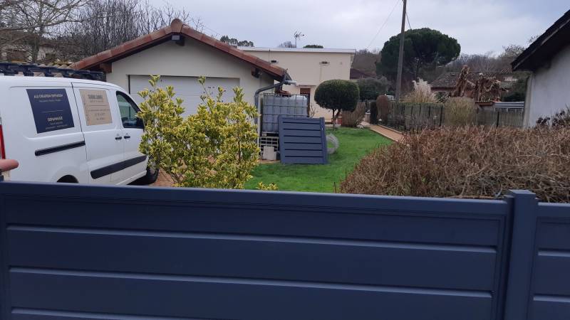 Fabrication et installation d'une clotûre et portillon brise vu  mais ajourée à Muret proche Labarthe sur Lèze