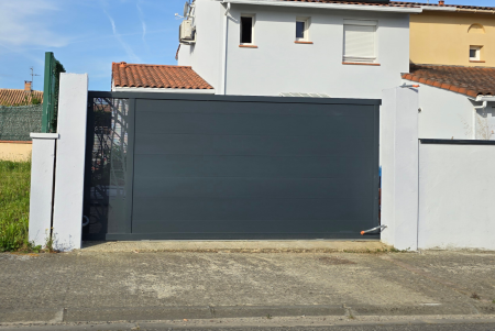 Notre zone d'activité pour ce service Pose portail battant automatique avec motorisation intégrée aluminium thermolaqué et système anti effraction sans entretien